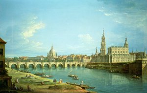 Uma vista de Dresden